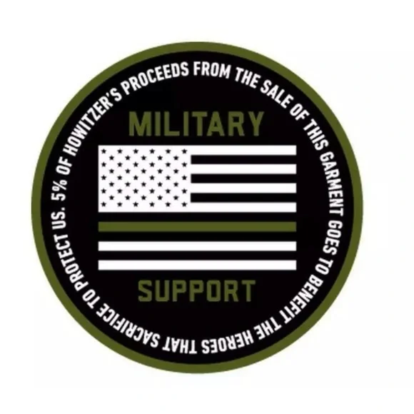 Howitzer Style Men's Hoodie DEFIANT PATRIOT Military Grunt White - Picture 6 of 6